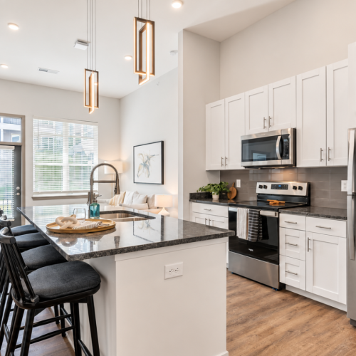 Styled apartment kitchen
